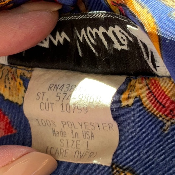 Joan Walters Polyester Blouse Vintage Loose Fit Large - Picture 4 of 12